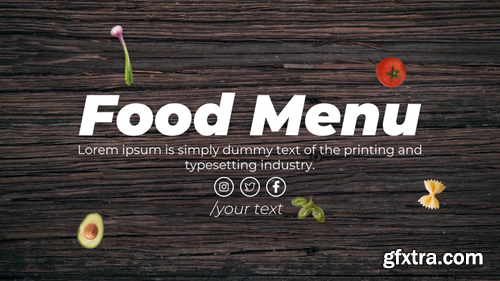 MotionElements Food Menu 14371391