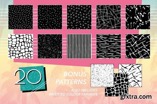 1980s Retro Patterns Volume Two