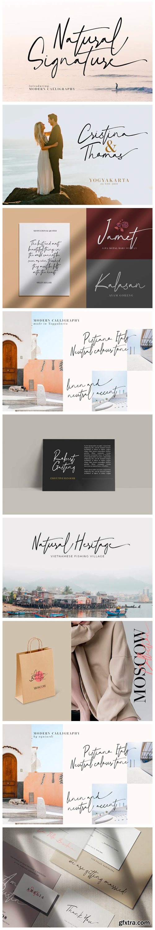 Natural Signature Font