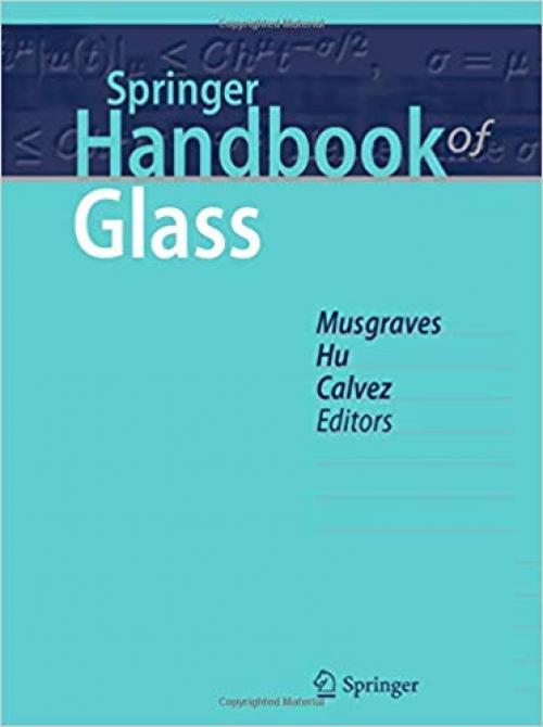Springer Handbook of Glass (Springer Handbooks) - 331993726X