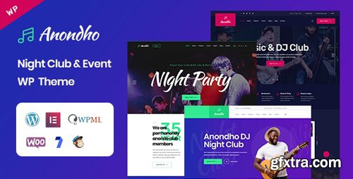 ThemeForest - Anondho v1.0 - Night & Club Event WordPress Theme - 25195597