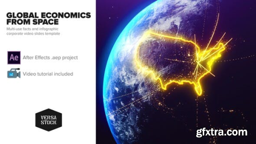 Videohive Global Economics From Space Infographics 25031384