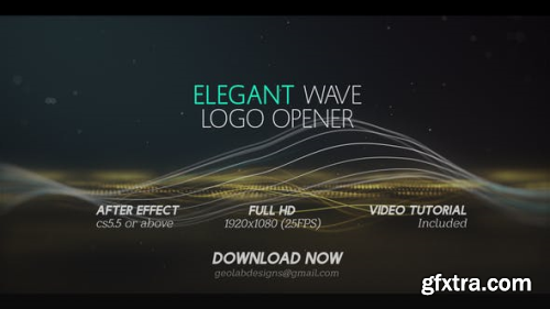 Videohive Elegant Wave Logo Opener  l  Particles Lines Logo Opener 25444371