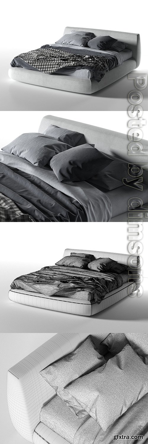 Cgtrader - Big Bed 3D model