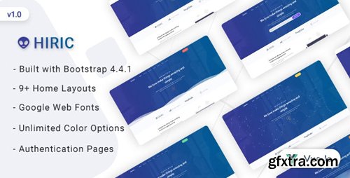 ThemeForest - Hiric v1.0 - VueJs Landing Page Template - 25735997