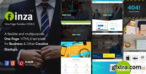 ThemeForest - Finza v1.1 - One Page Parallax (Update: 4 May 18) - 21600477