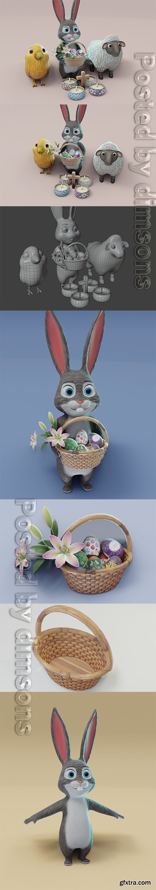 Cgtrader - Easter 3D Model Low-poly 3D model