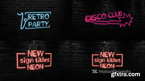 MotionElements New Neon Sign Titles 12677181