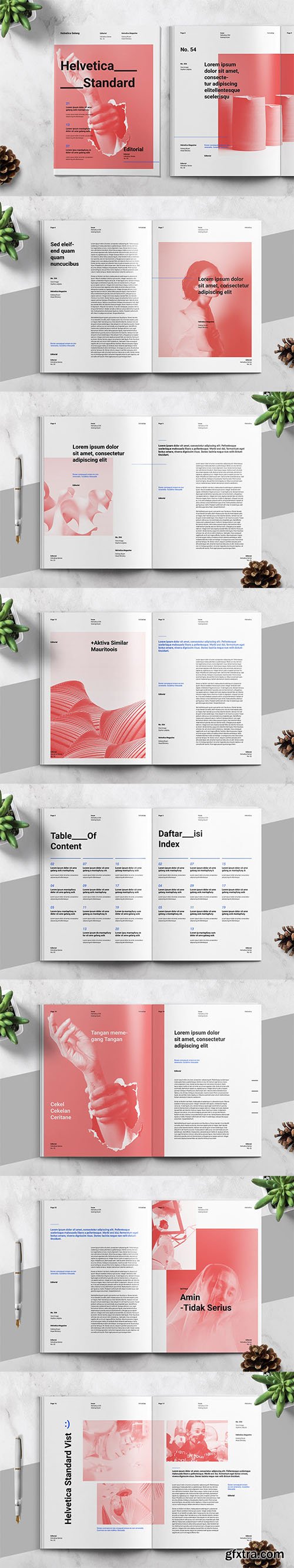 HELVETICA - Magazine Template 2