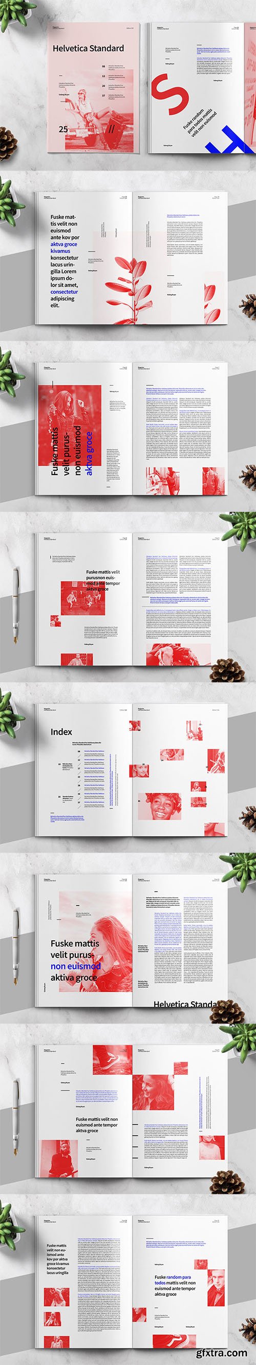 HELVETICA - Magazine Template