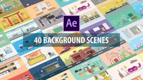 Videohive - 40 Mix Background Scenes