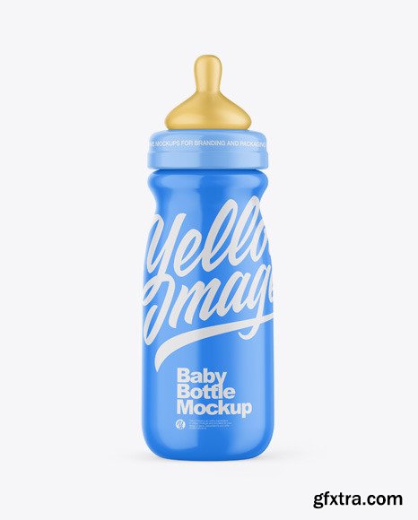 Glossy Baby Bottle Mockup 55268