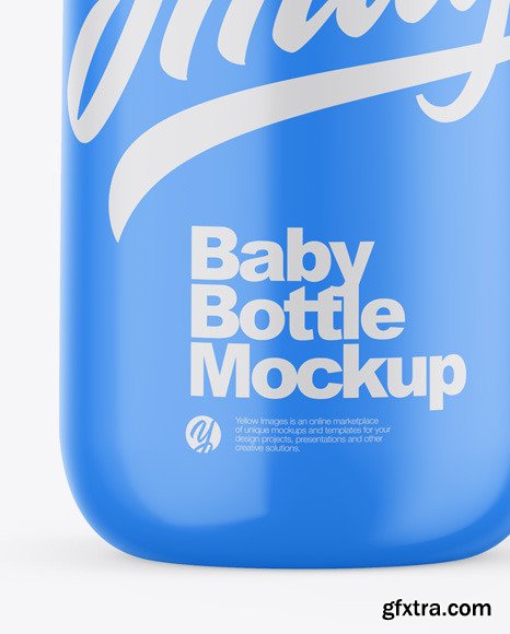 Glossy Baby Bottle Mockup 55268