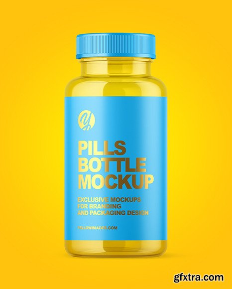 Empty Pills Bottle Mockup 54851