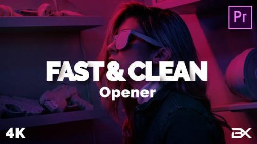 Videohive - Fast & Clean Opener