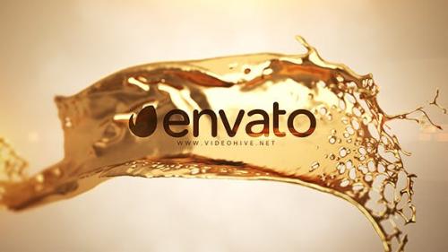 Videohive - Golden Splash Logo