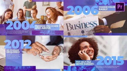 Videohive - Corporate History Timeline Mogrt