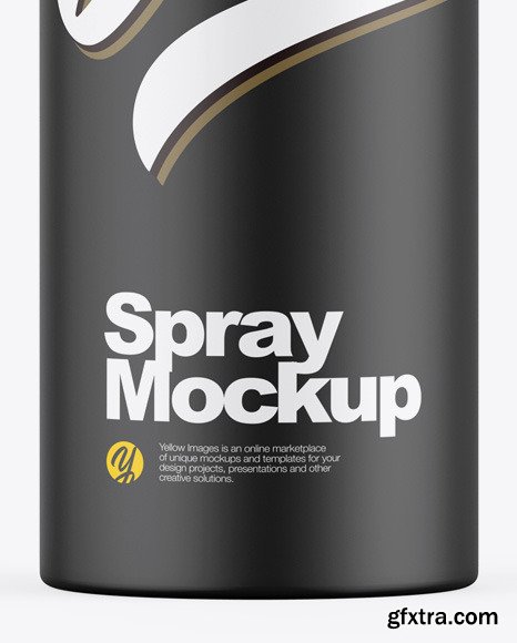 Matte Aerosol Spray Bottle Mockup 55291