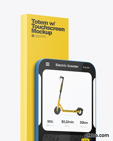 Totem with Touchscreen Mockup 55277