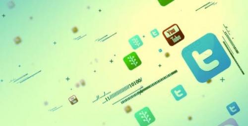 Videohive - Social Media Multipal Icon Intro