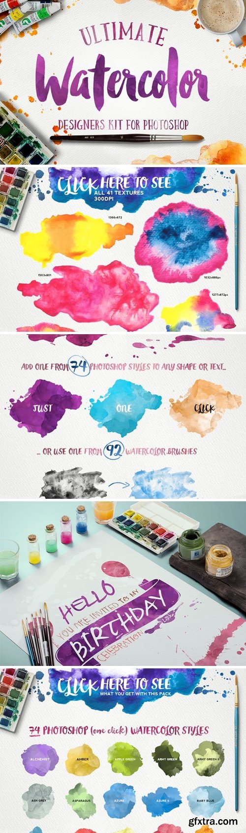 CM - Watercolor KIT for Photoshop 223071