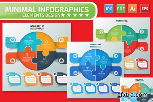 Puzzle Infographics design