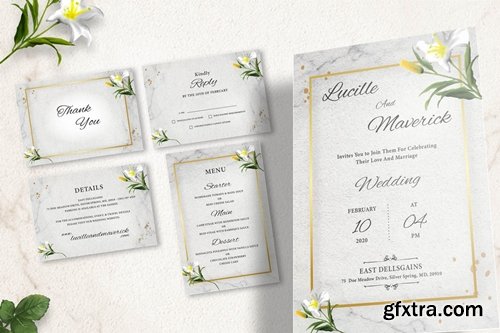 Botanical Wedding Invitation Set