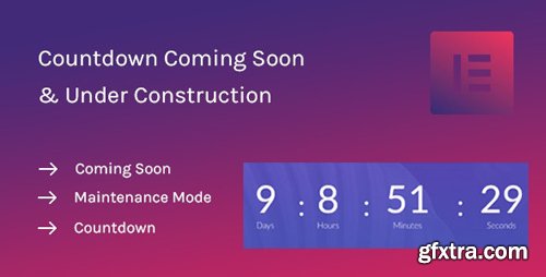 CodeCanyon - Coming Soon Widget for Elementor v1.0.0 - 25350959