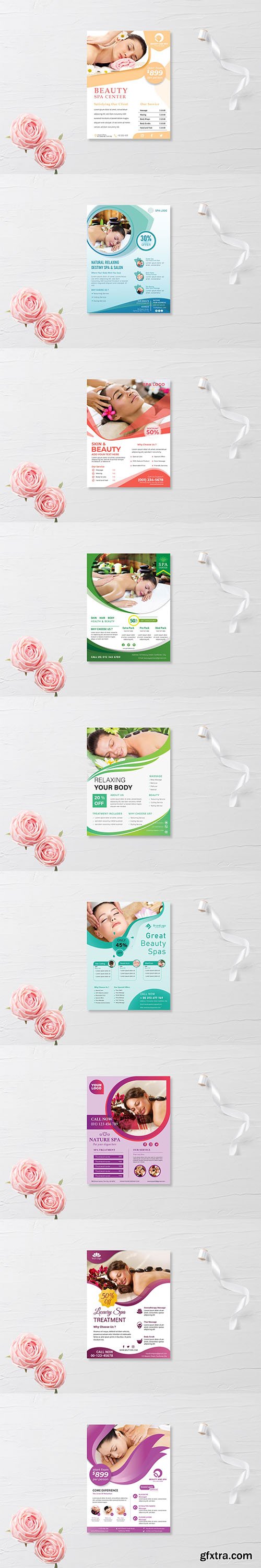 9 Spa flyer templates