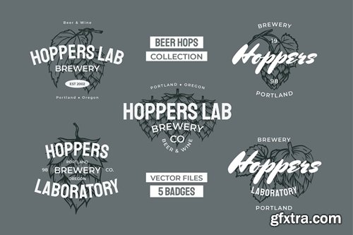 Beer Hops Multiply Badges