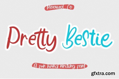 Pretty Bestie a Fun Handwriting Font