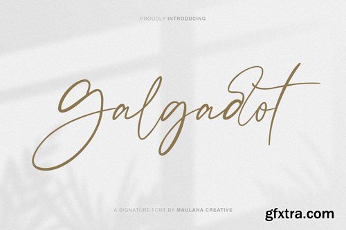 Galgadot Signature Brush Font