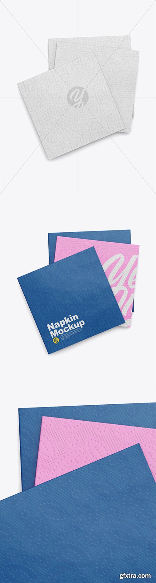 Napkins Mockup - Top View 27863