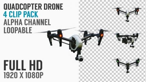 Videohive - Quadcopter Drone Flying Pack