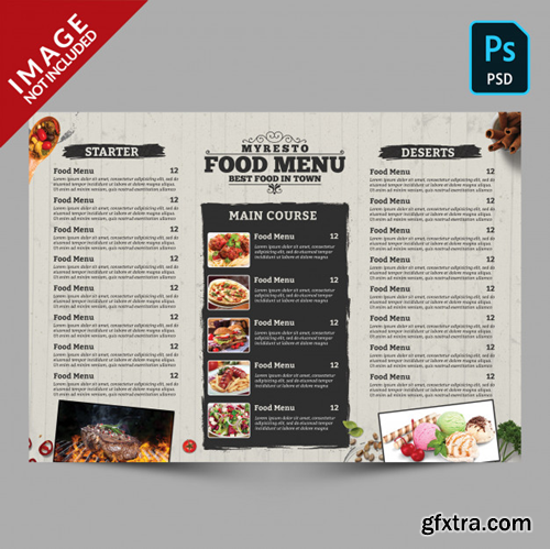 Food menu template Premium Psd