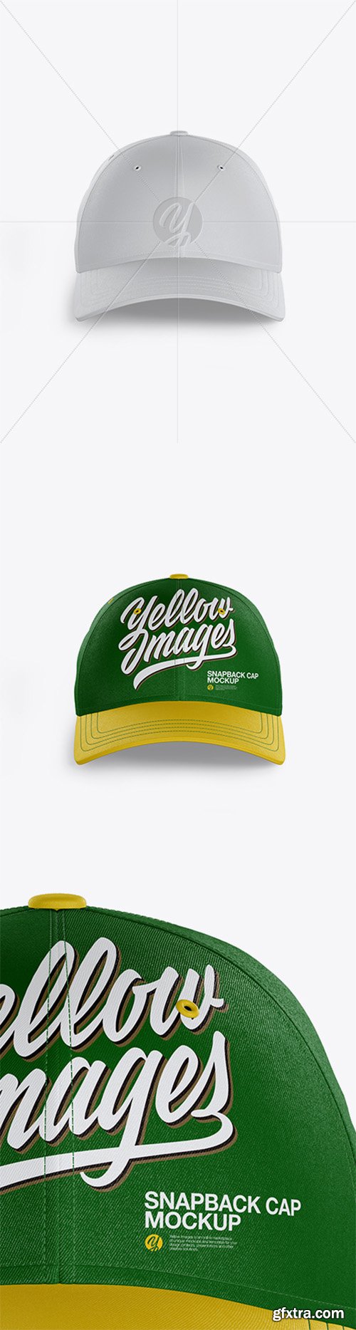 Snapback Cap Mockup - Front View 32545