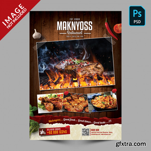 Restaurant food flyer promotion Premium Psd