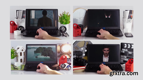 MotionElements Mock-Up Real Footage Laptop 13687476