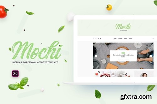 Mochi - Personal Blog Adobe XD Template