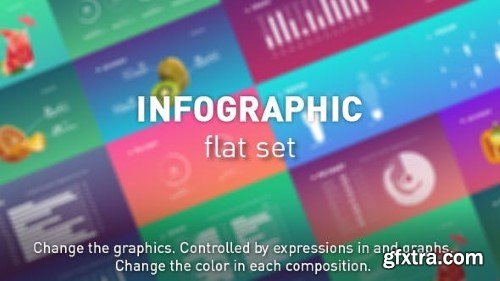 Videohive Infographic flat set 21490010