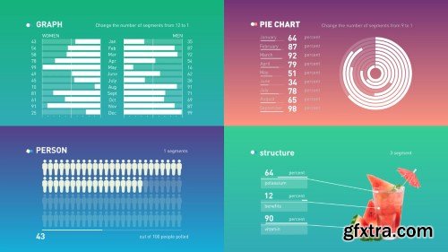 Videohive Infographic flat set 21490010