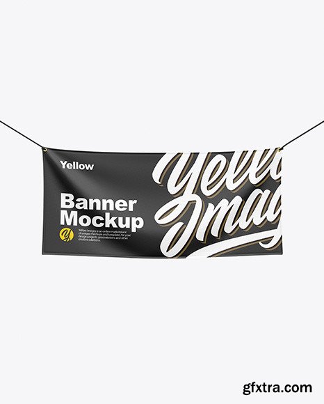 Textile Fabric Banner Mockup 55828