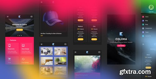 ThemeForest - Colora v1.0 - Colorful Material Design Mobile Template (Update: 18 February 20) - 22305011