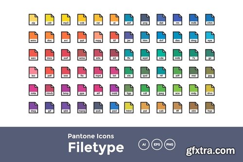 Pantone filetype icons