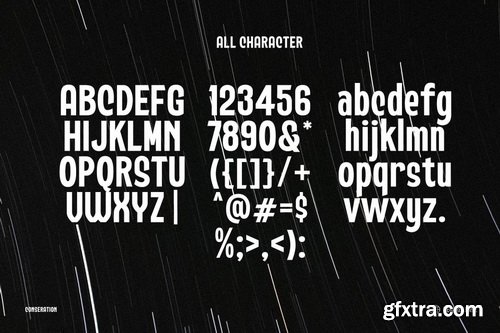 Conseration Font Family