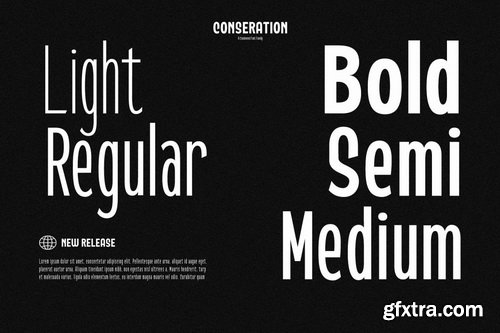 Conseration Font Family