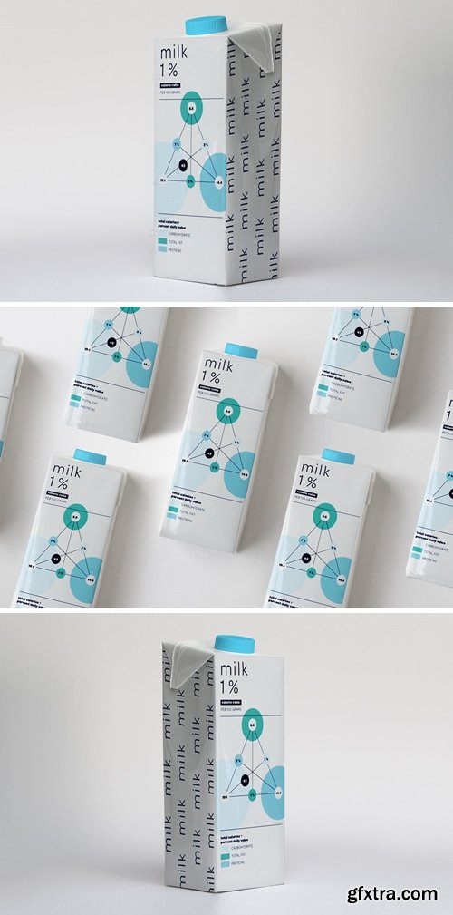 Milk Box Mockup