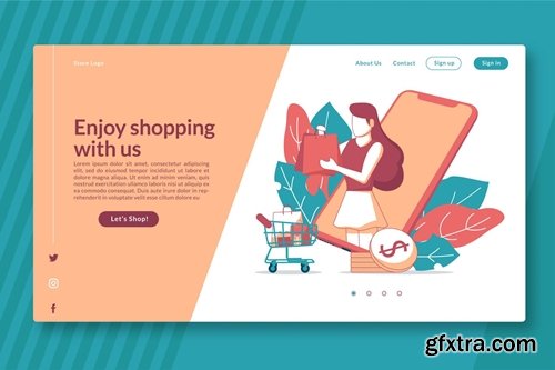 Enjoy Shopping with us - Landing Page GR