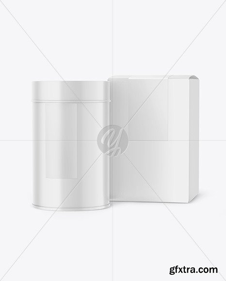 Can with Box Mockup 55250