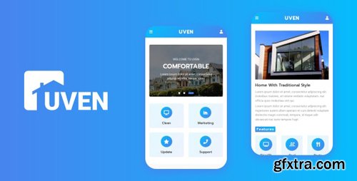 ThemeForest - Uven v1.0 - Real Estate Mobile Template (Update: 18 February 20) - 23021150